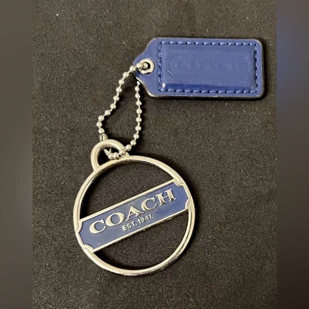 Coach Leather Keychain
